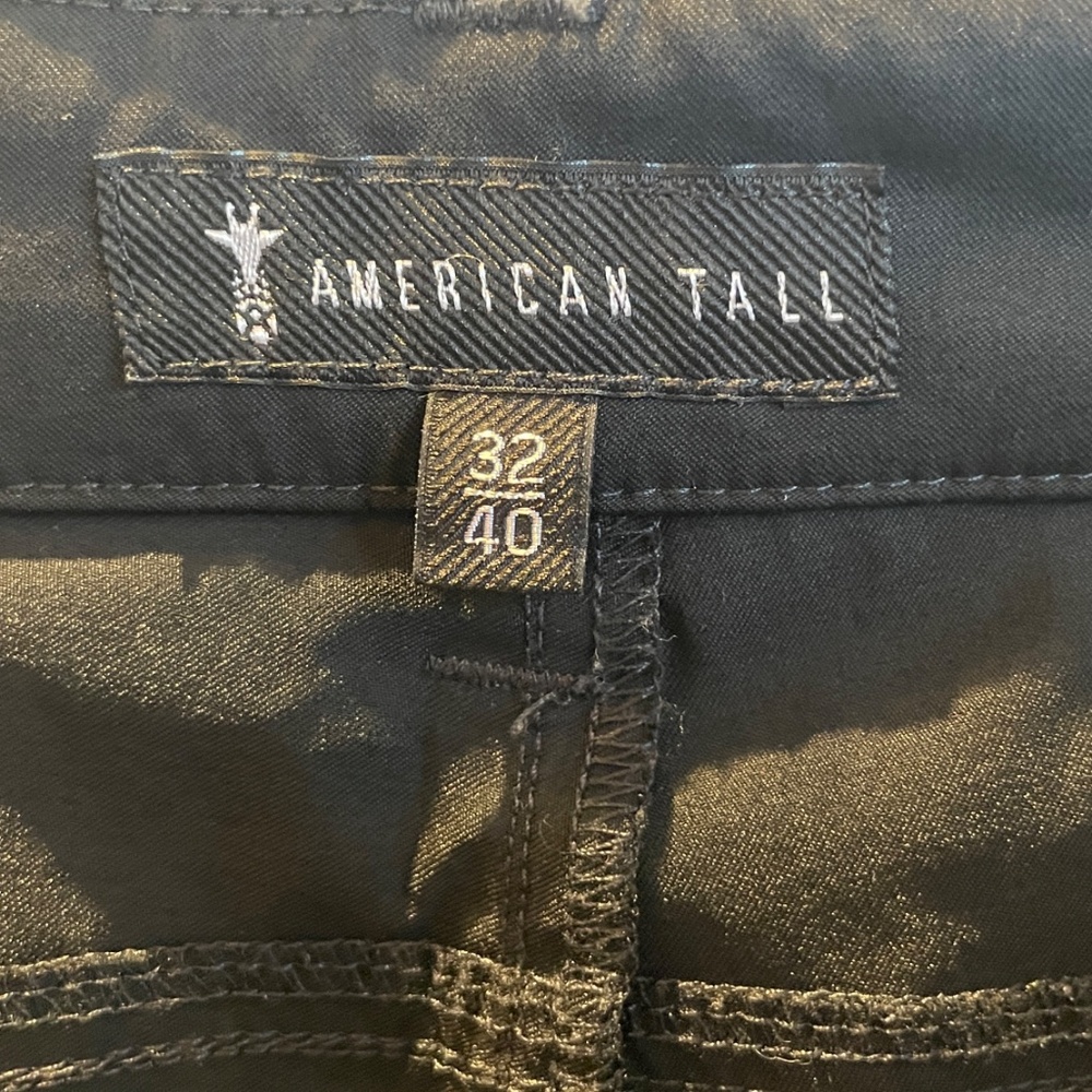 American Tall Tapered Fit Traveler Pants Size 32 x 40 Black - Picture 3 of 5